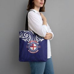 New Zealand United Tribes Te Kara Tote Bag He Whakaputanga Maori Pattern