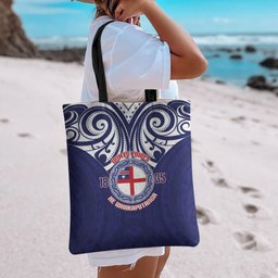 New Zealand United Tribes Te Kara Tote Bag He Whakaputanga Maori Pattern