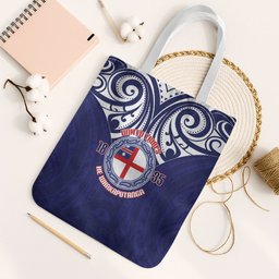New Zealand United Tribes Te Kara Tote Bag He Whakaputanga Maori Pattern