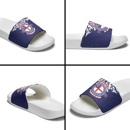 New Zealand United Tribes Te Kara Slide Sandals He Whakaputanga Maori Pattern