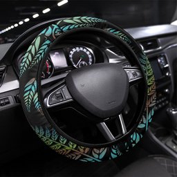 New Zealand Christmas Steering Wheel Cover Santa Riding Tui Bird Silver Fern