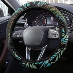New Zealand Christmas Steering Wheel Cover Santa Riding Tui Bird Silver Fern
