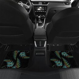 New Zealand Christmas Car Mats Santa Riding Tui Bird Silver Fern