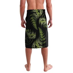 New Zealand Christmas Lavalava Santa Riding Kakapo Bird Silver Fern