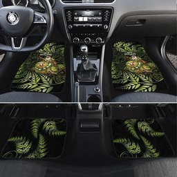 New Zealand Christmas Car Mats Santa Riding Kakapo Bird Silver Fern