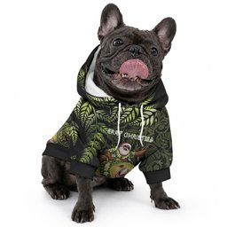 New Zealand Christmas Pet Hoodie Santa Riding Kakapo Bird Silver Fern