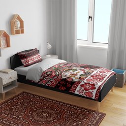 New Zealand Kowhaiwhai Taniko Christmas Bow Bedding Set Meri Kirihimete