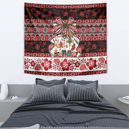 New Zealand Kowhaiwhai Taniko Christmas Bow Tapestry Meri Kirihimete