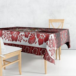 New Zealand Kowhaiwhai Taniko Christmas Bow Tablecloth Meri Kirihimete