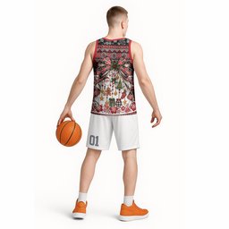 New Zealand Kowhaiwhai Taniko Christmas Bow Basketball Jersey Meri Kirihimete