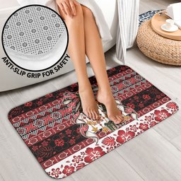 New Zealand Kowhaiwhai Taniko Christmas Bow Bathroom Set Meri Kirihimete