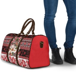 New Zealand Kowhaiwhai Taniko Christmas Bow Travel Bag Meri Kirihimete