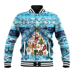 New Zealand Kowhai Ngutukaka Christmas Bow Baseball Jacket Meri Kirihimete