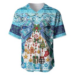 New Zealand Kowhai Ngutukaka Christmas Bow Baseball Jersey Meri Kirihimete