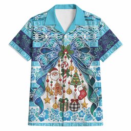New Zealand Kowhai Ngutukaka Christmas Bow Hawaiian Shirt Meri Kirihimete