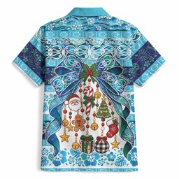 New Zealand Kowhai Ngutukaka Christmas Bow Hawaiian Shirt Meri Kirihimete