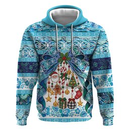 New Zealand Kowhai Ngutukaka Christmas Bow Hoodie Meri Kirihimete
