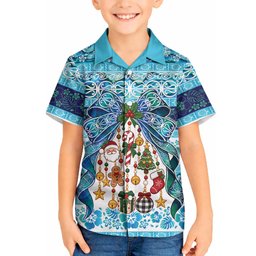 New Zealand Kowhai Ngutukaka Christmas Bow Hawaiian Shirt Meri Kirihimete