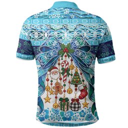 New Zealand Kowhai Ngutukaka Christmas Bow Polo Shirt Meri Kirihimete
