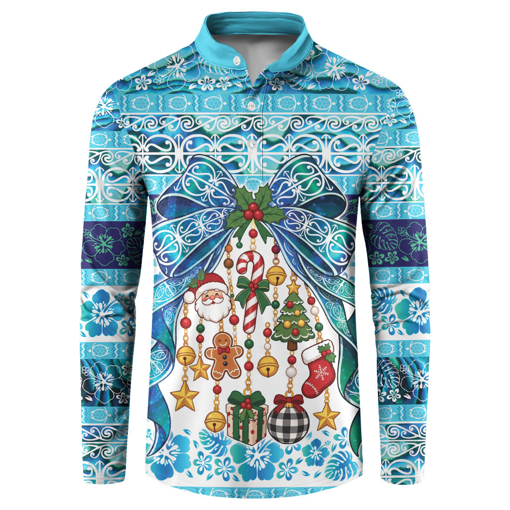 New Zealand Kowhai Ngutukaka Christmas Bow Button Sweatshirt Meri Kirihimete