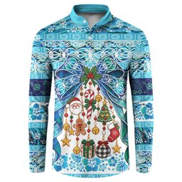 New Zealand Kowhai Ngutukaka Christmas Bow Button Sweatshirt Meri Kirihimete