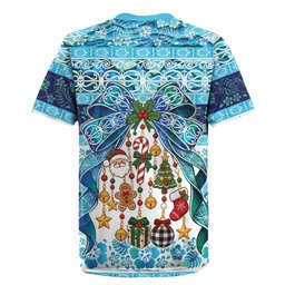 New Zealand Kowhai Ngutukaka Christmas Bow Rugby Jersey Meri Kirihimete