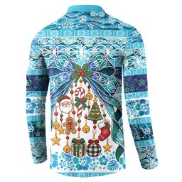 New Zealand Kowhai Ngutukaka Christmas Bow Button Sweatshirt Meri Kirihimete