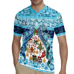 New Zealand Kowhai Ngutukaka Christmas Bow Rugby Jersey Meri Kirihimete