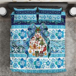 New Zealand Kowhai Ngutukaka Christmas Bow Bedding Set Meri Kirihimete