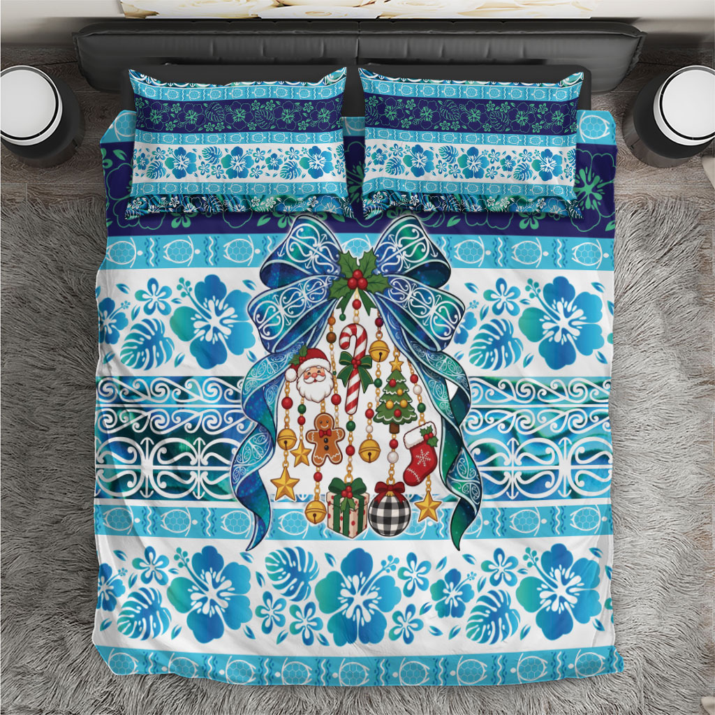 New Zealand Kowhai Ngutukaka Christmas Bow Bedding Set Meri Kirihimete