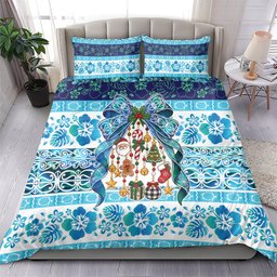 New Zealand Kowhai Ngutukaka Christmas Bow Bedding Set Meri Kirihimete