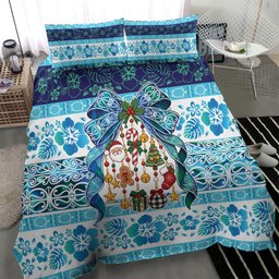 New Zealand Kowhai Ngutukaka Christmas Bow Bedding Set Meri Kirihimete