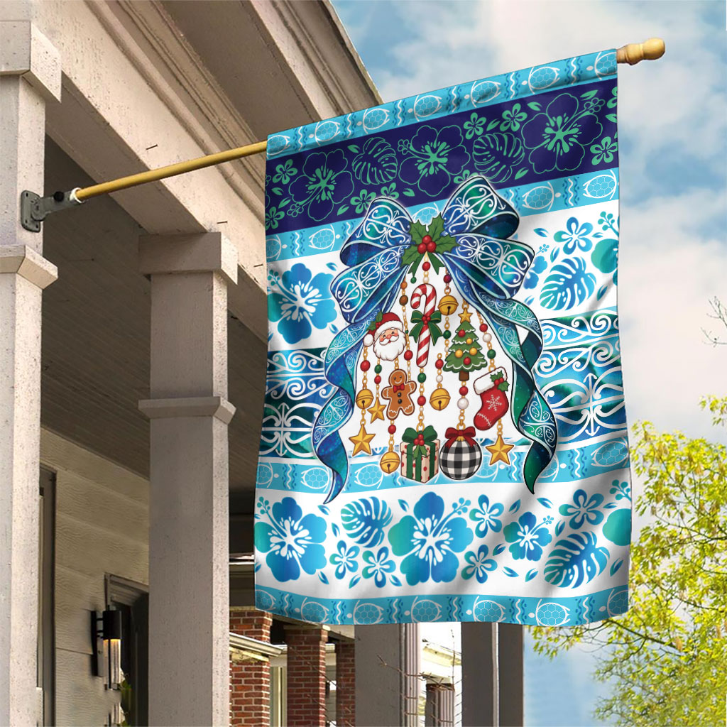 New Zealand Kowhai Ngutukaka Christmas Bow Garden Flag Meri Kirihimete