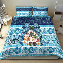 New Zealand Kowhai Ngutukaka Christmas Bow Bedding Set Meri Kirihimete