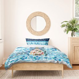 New Zealand Kowhai Ngutukaka Christmas Bow Bedding Set Meri Kirihimete