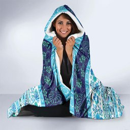 New Zealand Kowhai Ngutukaka Christmas Bow Hooded Blanket Meri Kirihimete