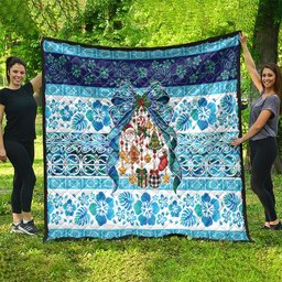 New Zealand Kowhai Ngutukaka Christmas Bow Quilt Meri Kirihimete