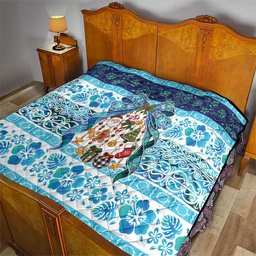 New Zealand Kowhai Ngutukaka Christmas Bow Quilt Meri Kirihimete