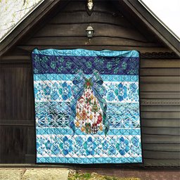 New Zealand Kowhai Ngutukaka Christmas Bow Quilt Meri Kirihimete