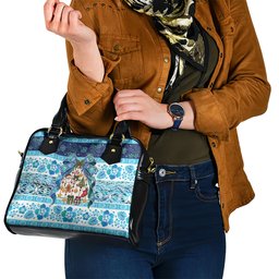 New Zealand Kowhai Ngutukaka Christmas Bow Shoulder Handbag Meri Kirihimete