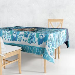 New Zealand Kowhai Ngutukaka Christmas Bow Tablecloth Meri Kirihimete
