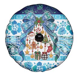 New Zealand Kowhai Ngutukaka Christmas Bow Spare Tire Cover Meri Kirihimete