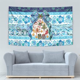 New Zealand Kowhai Ngutukaka Christmas Bow Tapestry Meri Kirihimete