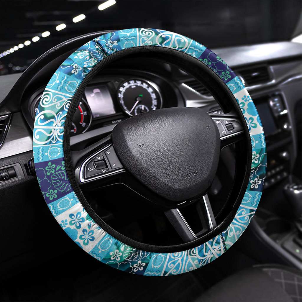 New Zealand Kowhai Ngutukaka Christmas Bow Steering Wheel Cover Meri Kirihimete