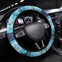New Zealand Kowhai Ngutukaka Christmas Bow Steering Wheel Cover Meri Kirihimete