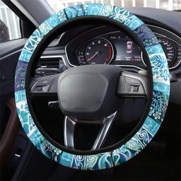 New Zealand Kowhai Ngutukaka Christmas Bow Steering Wheel Cover Meri Kirihimete