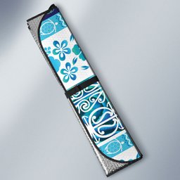 New Zealand Kowhai Ngutukaka Christmas Bow Auto Sun Shade Meri Kirihimete