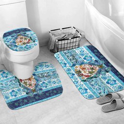New Zealand Kowhai Ngutukaka Christmas Bow Bathroom Set Meri Kirihimete