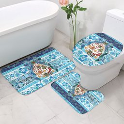 New Zealand Kowhai Ngutukaka Christmas Bow Bathroom Set Meri Kirihimete