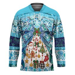 New Zealand Kowhai Ngutukaka Christmas Bow Hockey Jersey Meri Kirihimete